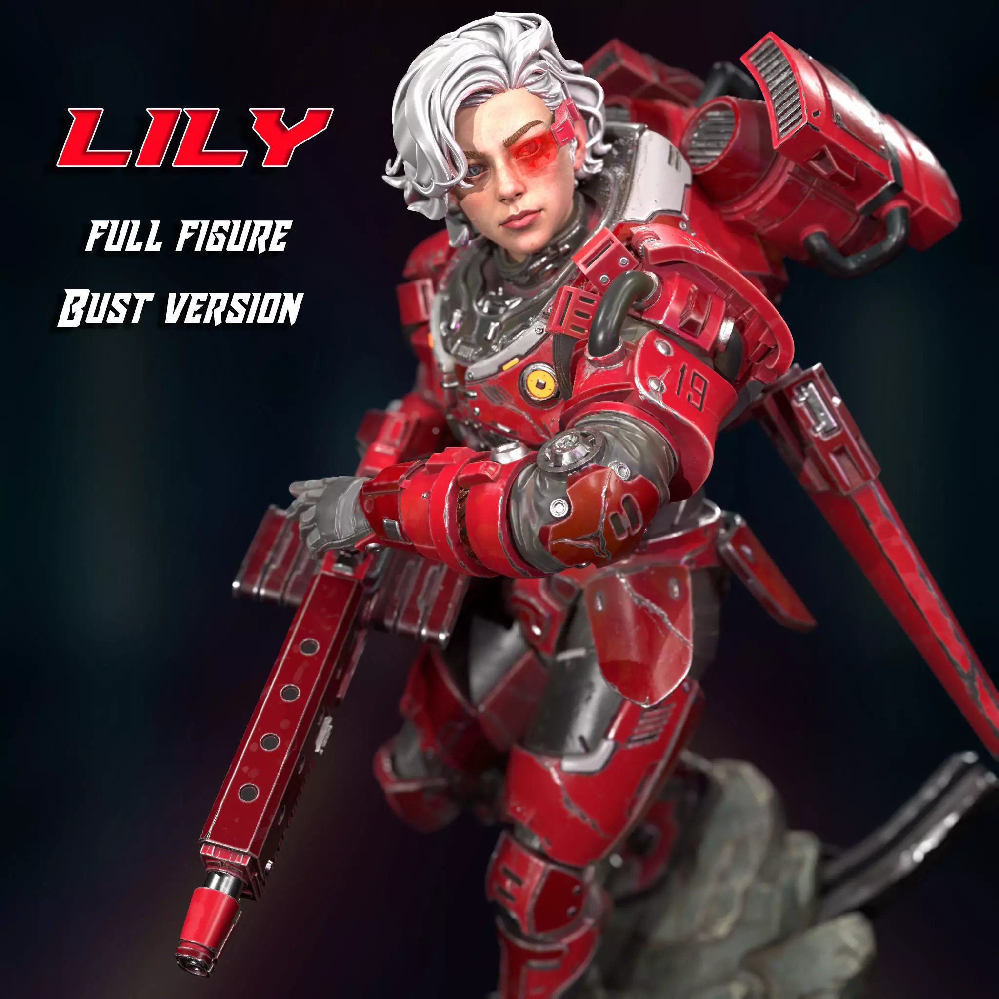 Captain Lily 3D print model_0