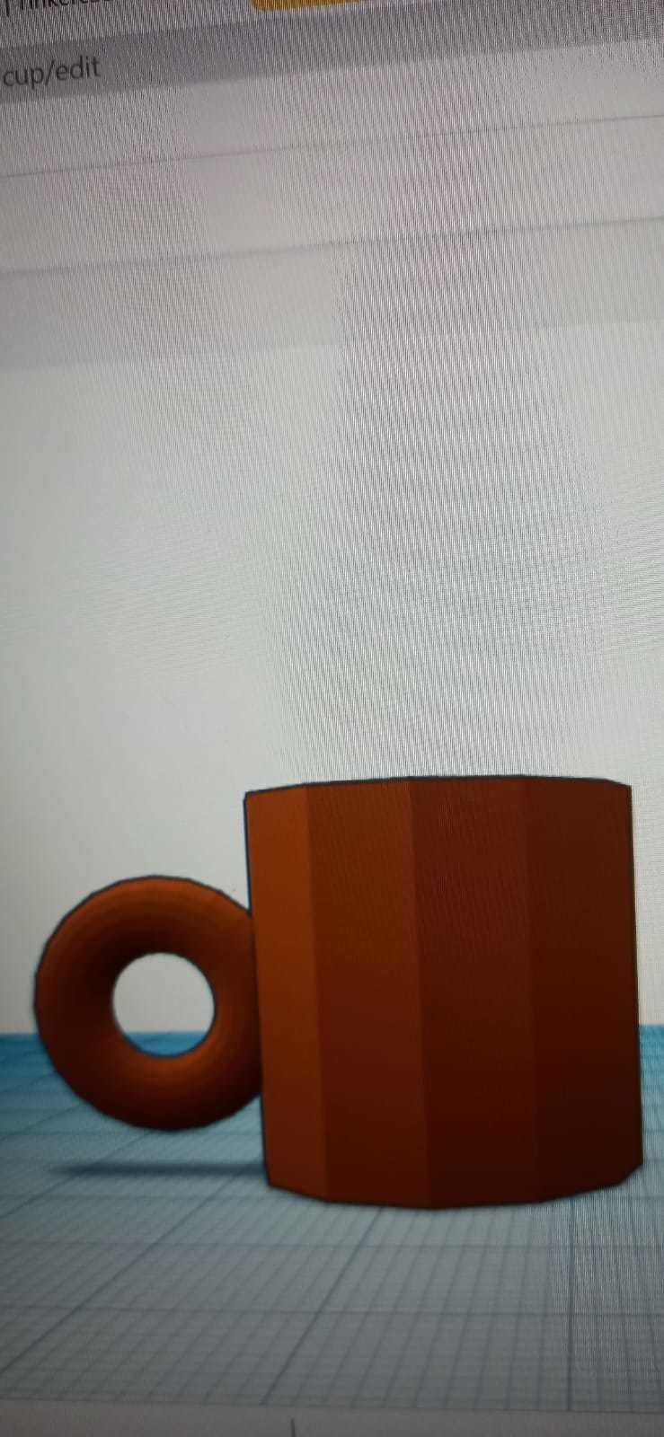 Orange cup 3D print model_1