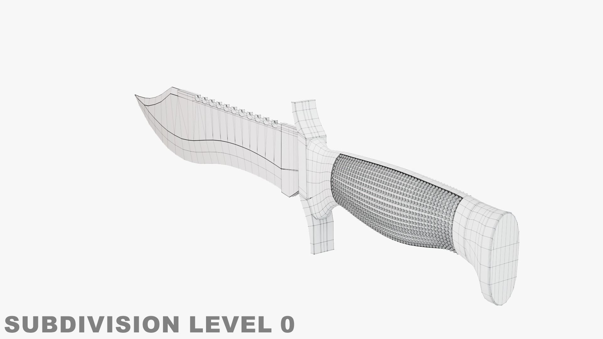 Fixed Knife 3D model_10