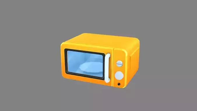 Cartoon microwave oven