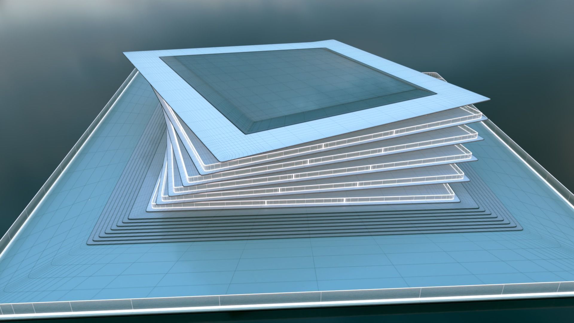 Futuristic Building Concept V2-02 3D model_15