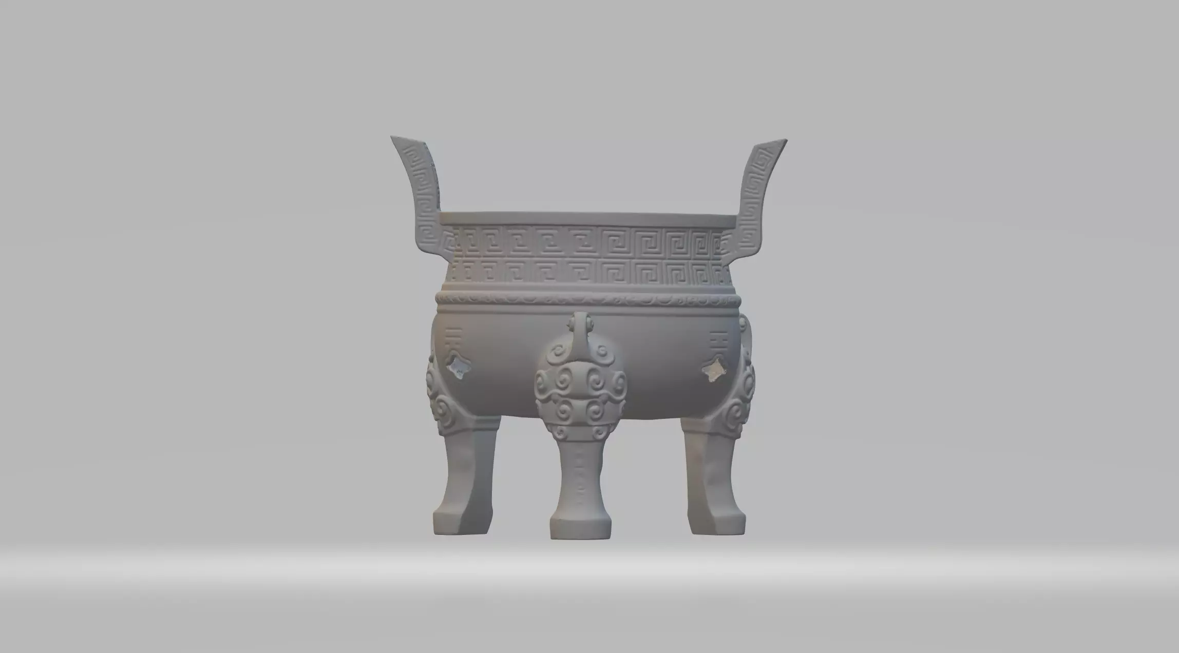 Chinese Ding Furnace Incense 3D print model_0