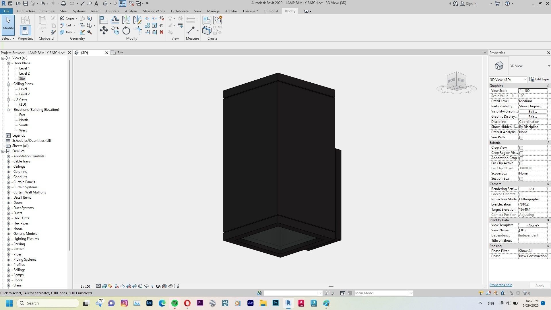 Lamp - Case - Hanging - Chandelier - Revit Family Interior 3D model_15