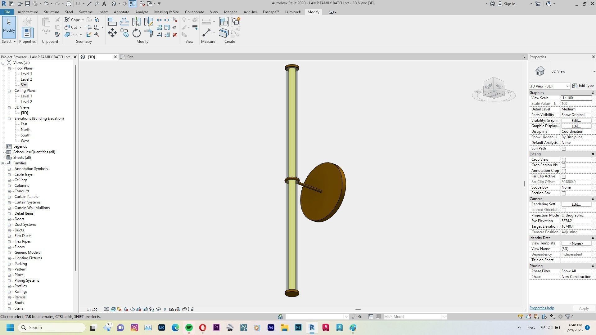Lamp - Case - Hanging - Chandelier - Revit Family Interior 3D model_17