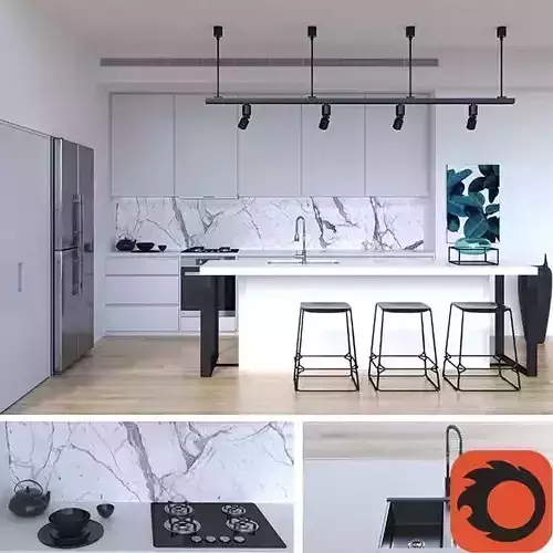 Kitchen - 01 3D model