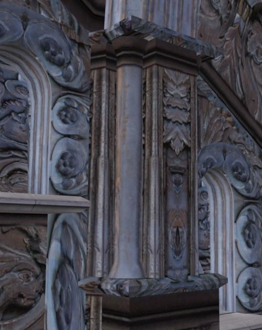 Stairs Museum Corridor Low-poly 3D model_5