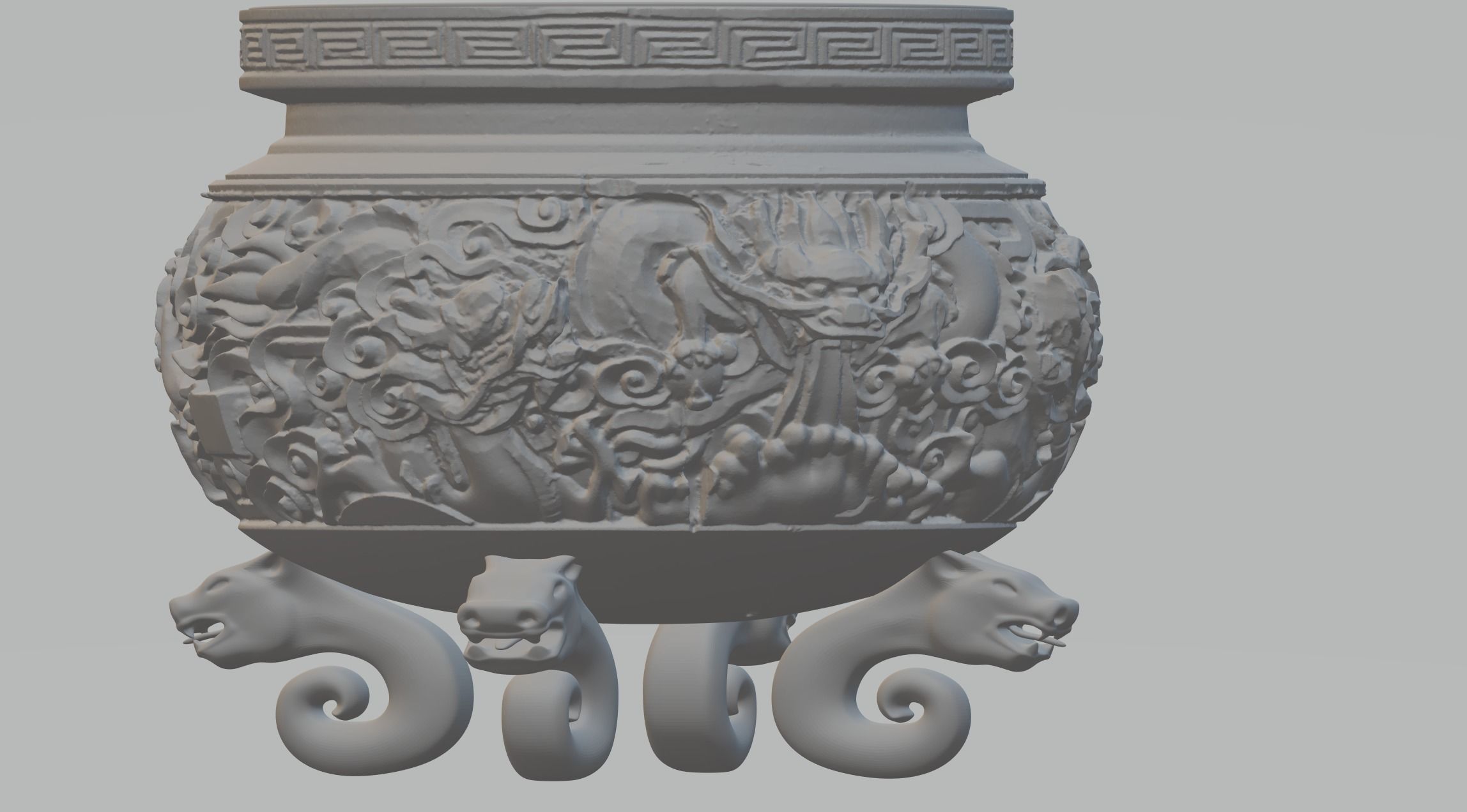 Chinese Ding Furnace Incense 3D print model_2