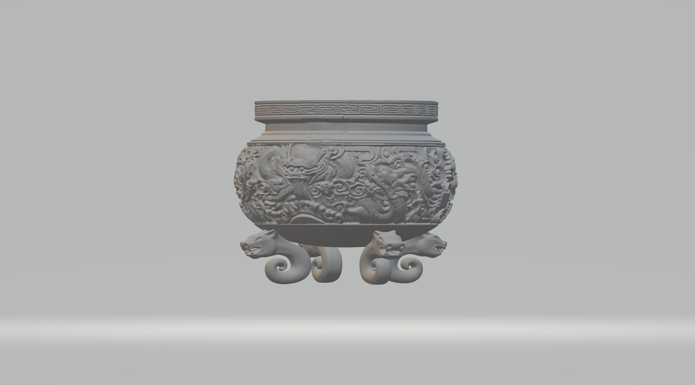 Chinese Ding Furnace Incense 3D print model_1