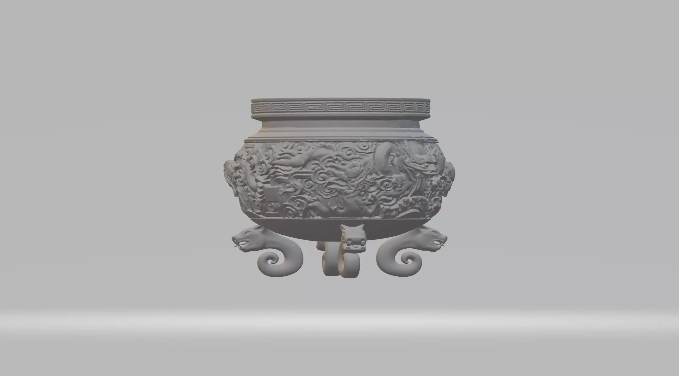 Chinese Ding Furnace Incense 3D print model_0