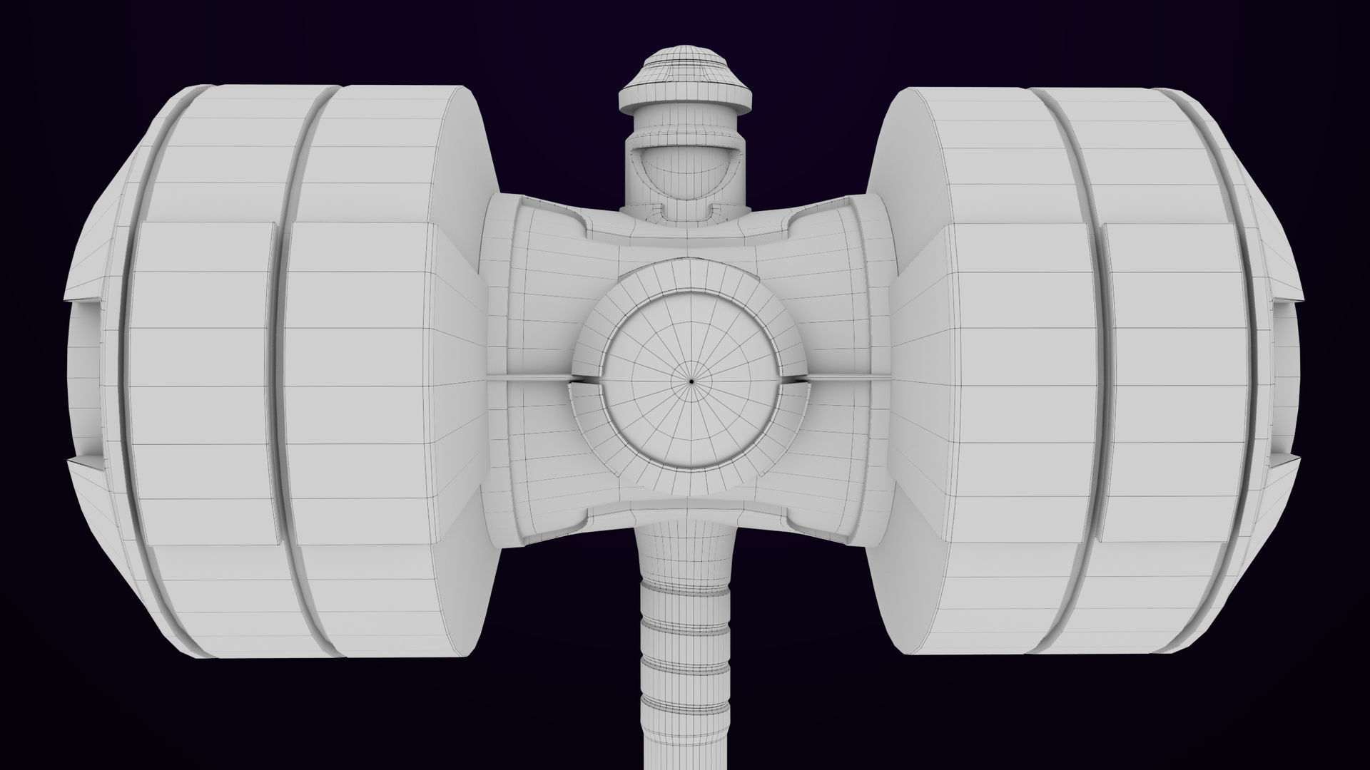 Sci-Fi Hammer 10 All PBR Unity UE Textures Included Low-poly 3D model_22