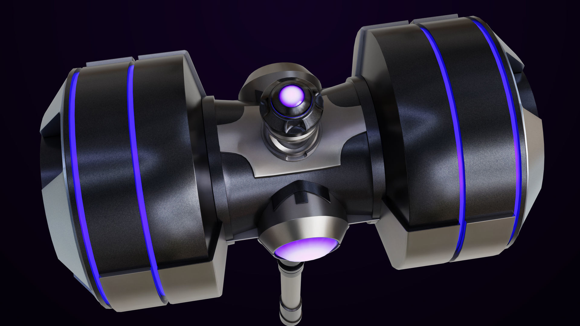 Sci-Fi Hammer 10 All PBR Unity UE Textures Included Low-poly 3D model_7