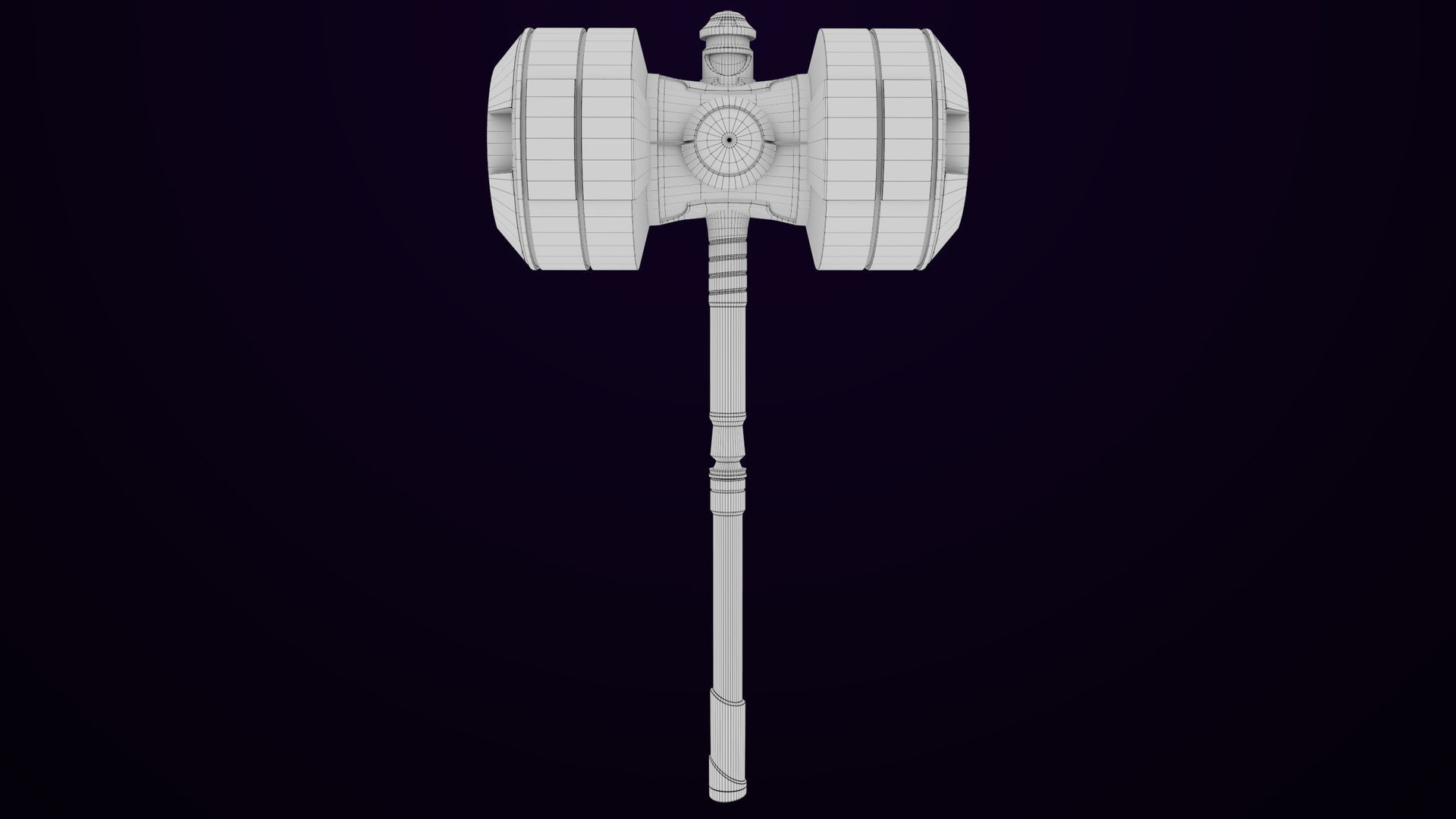 Sci-Fi Hammer 10 All PBR Unity UE Textures Included Low-poly 3D model_19