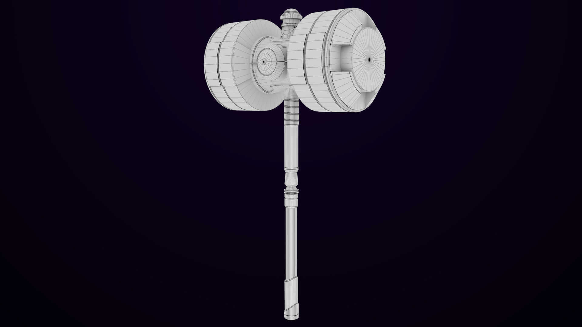 Sci-Fi Hammer 10 All PBR Unity UE Textures Included Low-poly 3D model_21