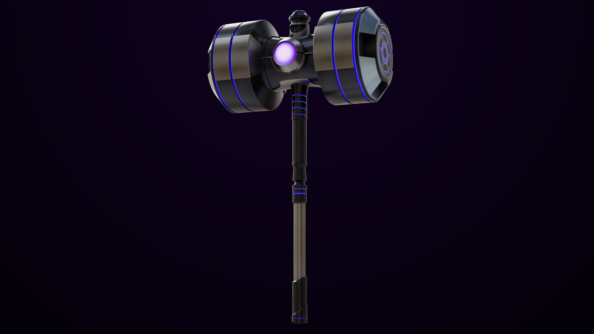 Sci-Fi Hammer 10 All PBR Unity UE Textures Included Low-poly 3D model_14