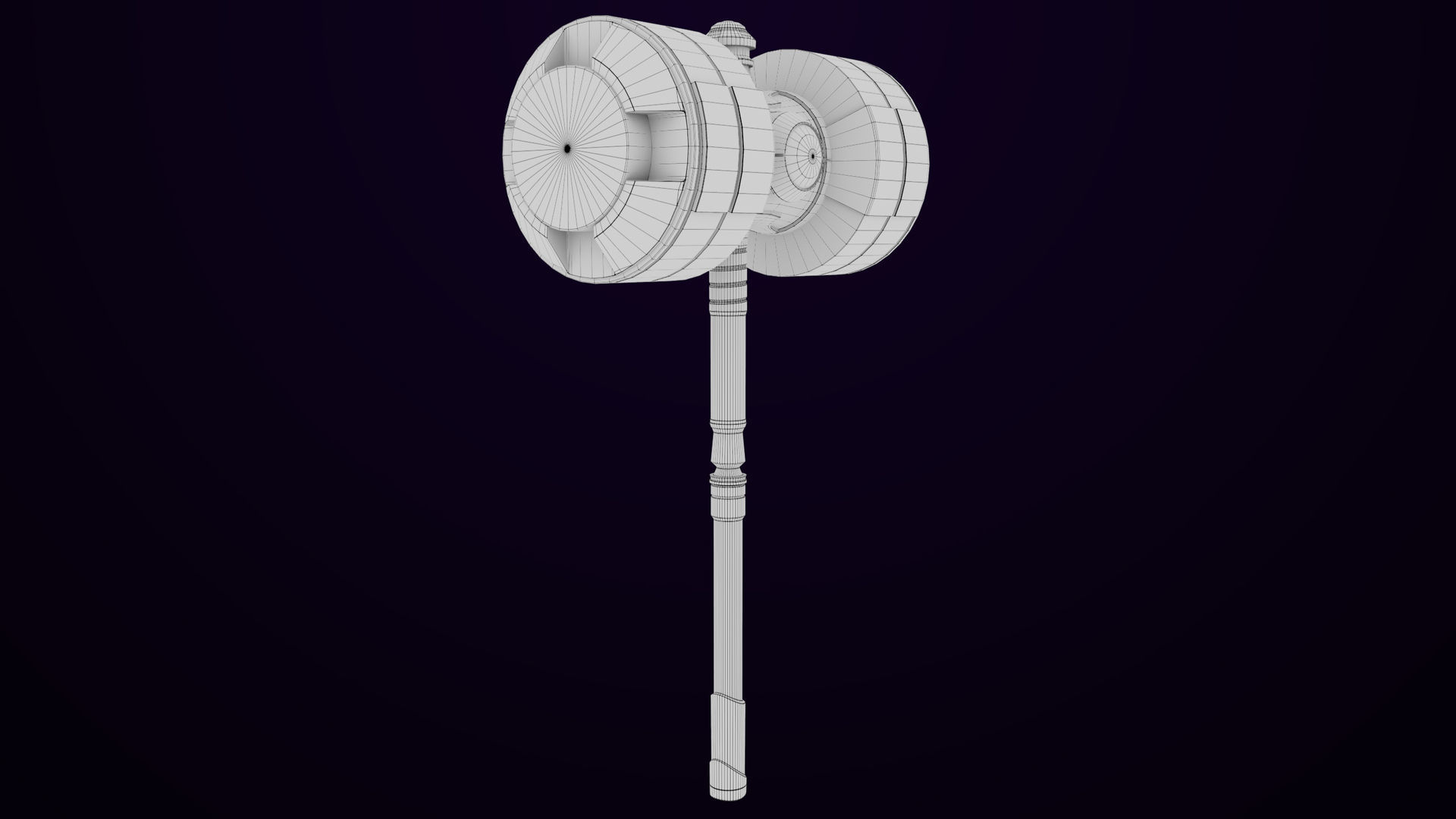 Sci-Fi Hammer 10 All PBR Unity UE Textures Included Low-poly 3D model_20