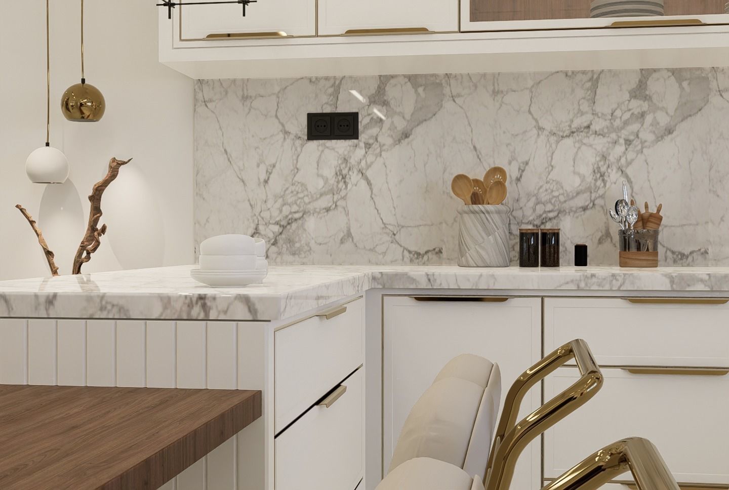 Kitchen design 3D model_4