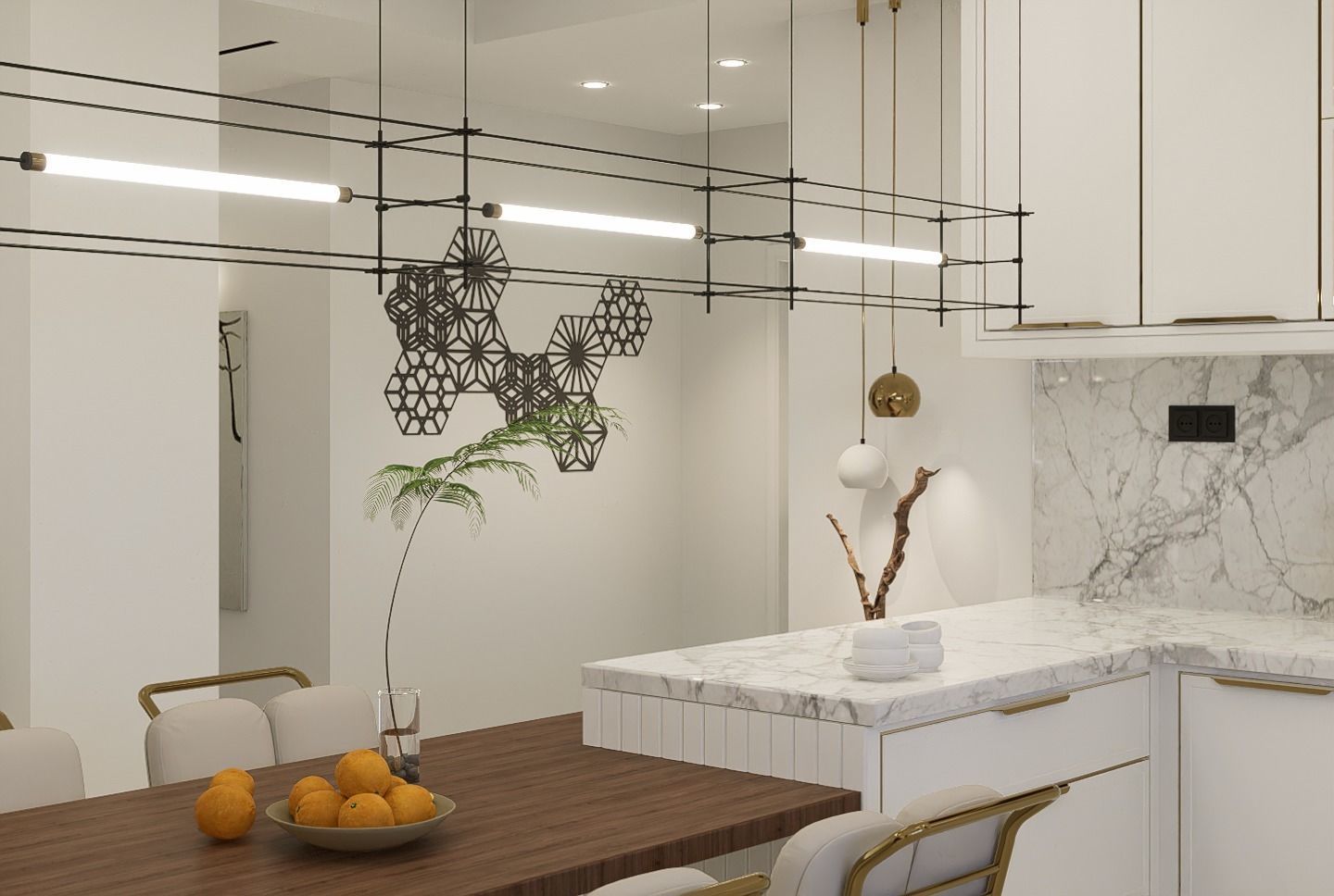 Kitchen design 3D model_5