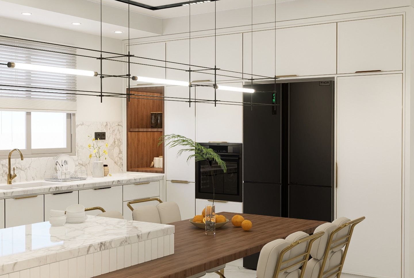 Kitchen design 3D model_1