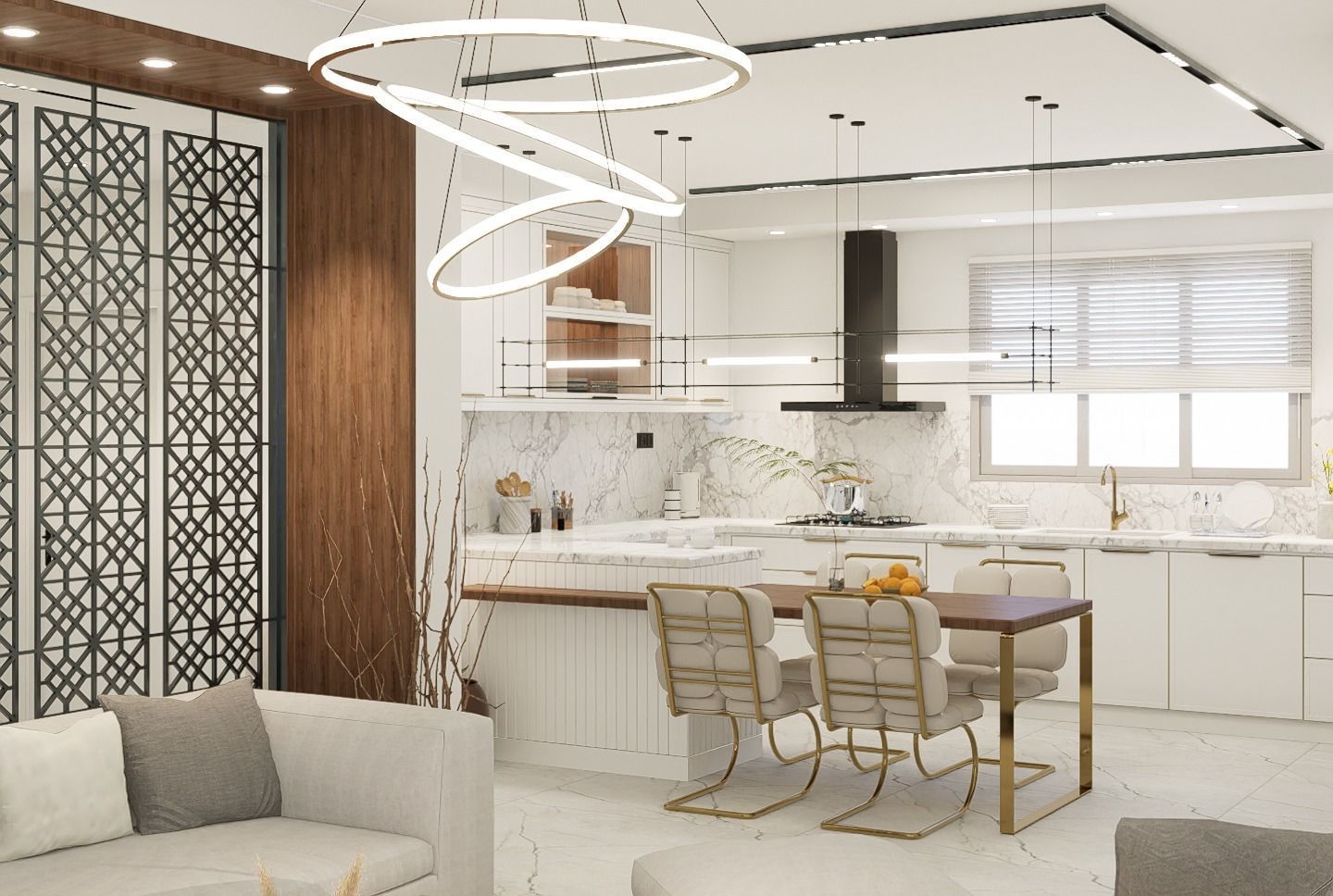 Kitchen design 3D model_7