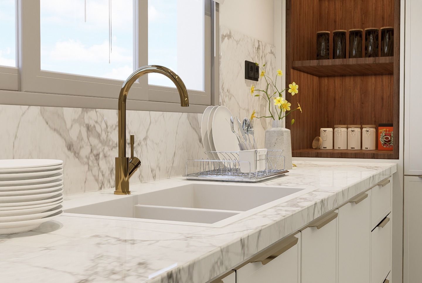 Kitchen design 3D model_8