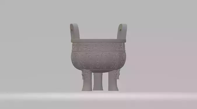 Chinese Ding Furnace Incense 3D print model