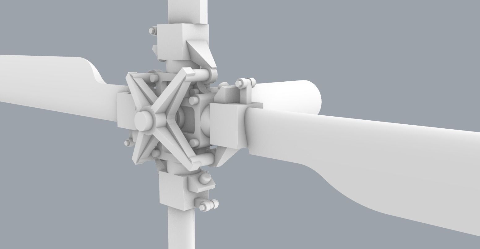 PM Sea King Wessex Tail Rotor 3D print model_1