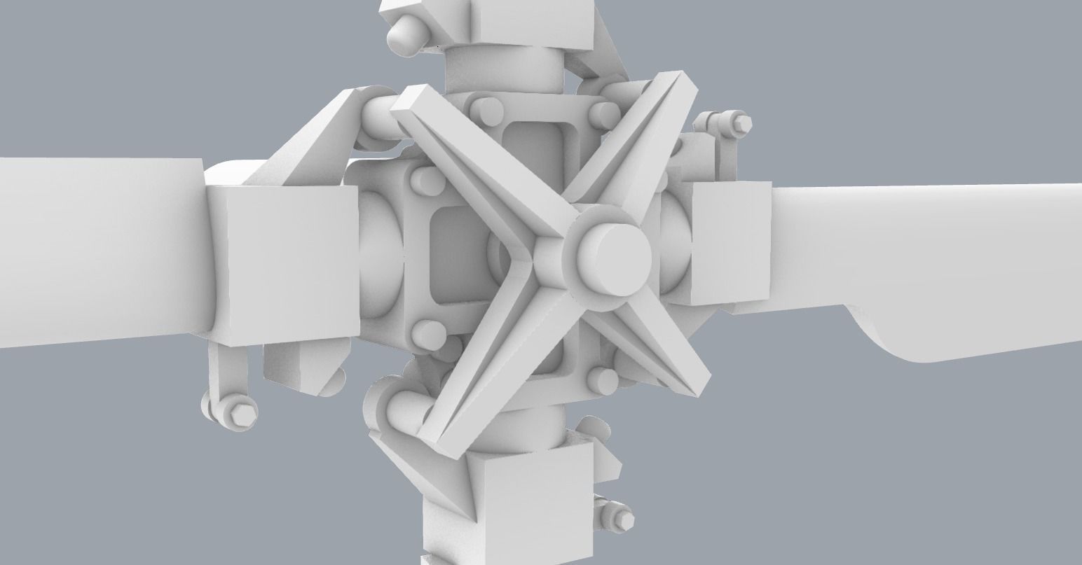 PM Sea King Wessex Tail Rotor 3D print model_3