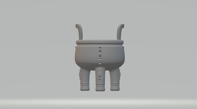 Chinese Ding Furnace Incense Free 3D print model