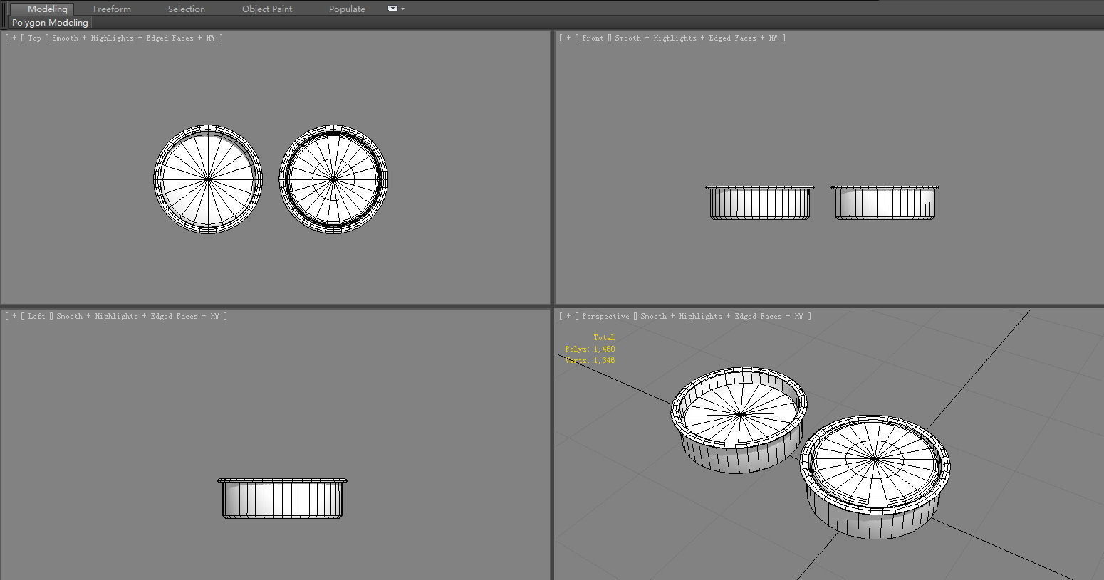 Fermented flour - baking bread - making cakes Low-poly 3D model_5