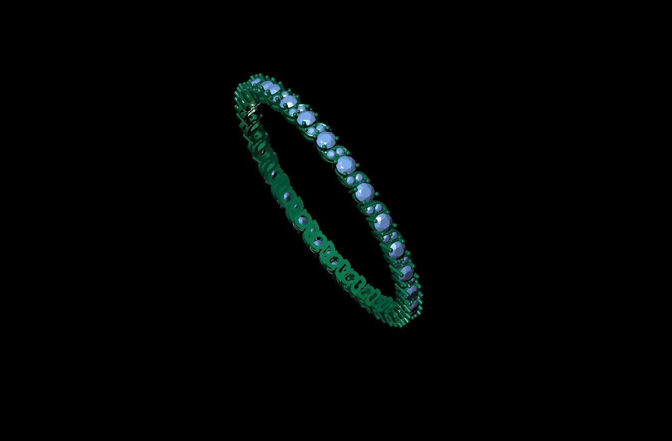 Leaf Cut Bracelet 3D print model_1