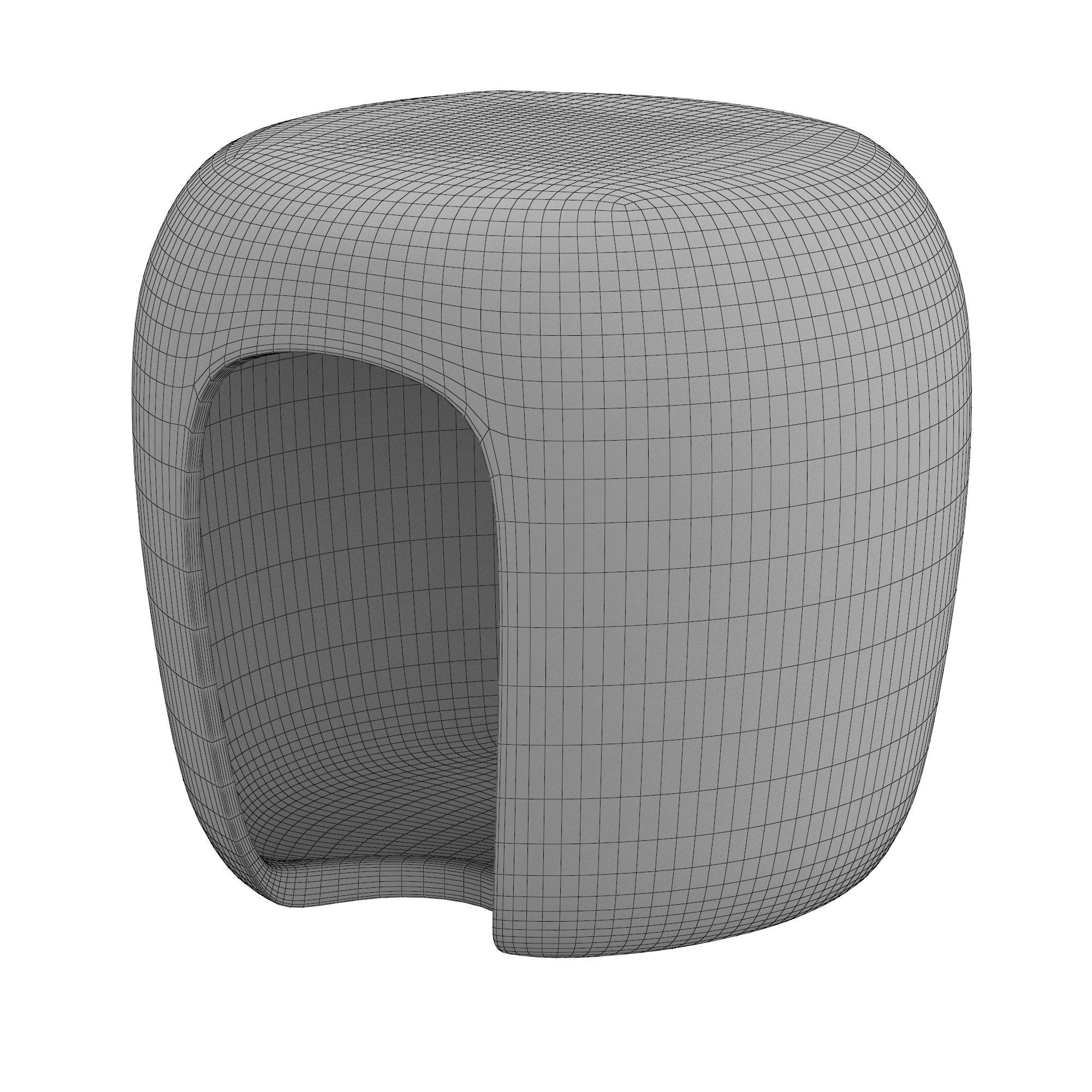 Openwork Side Table 3D model_4