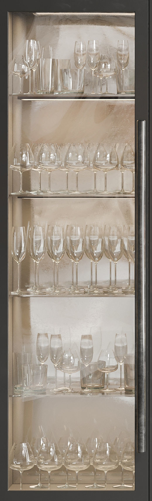 Wardrobe with alcohol and wine 3D model_3