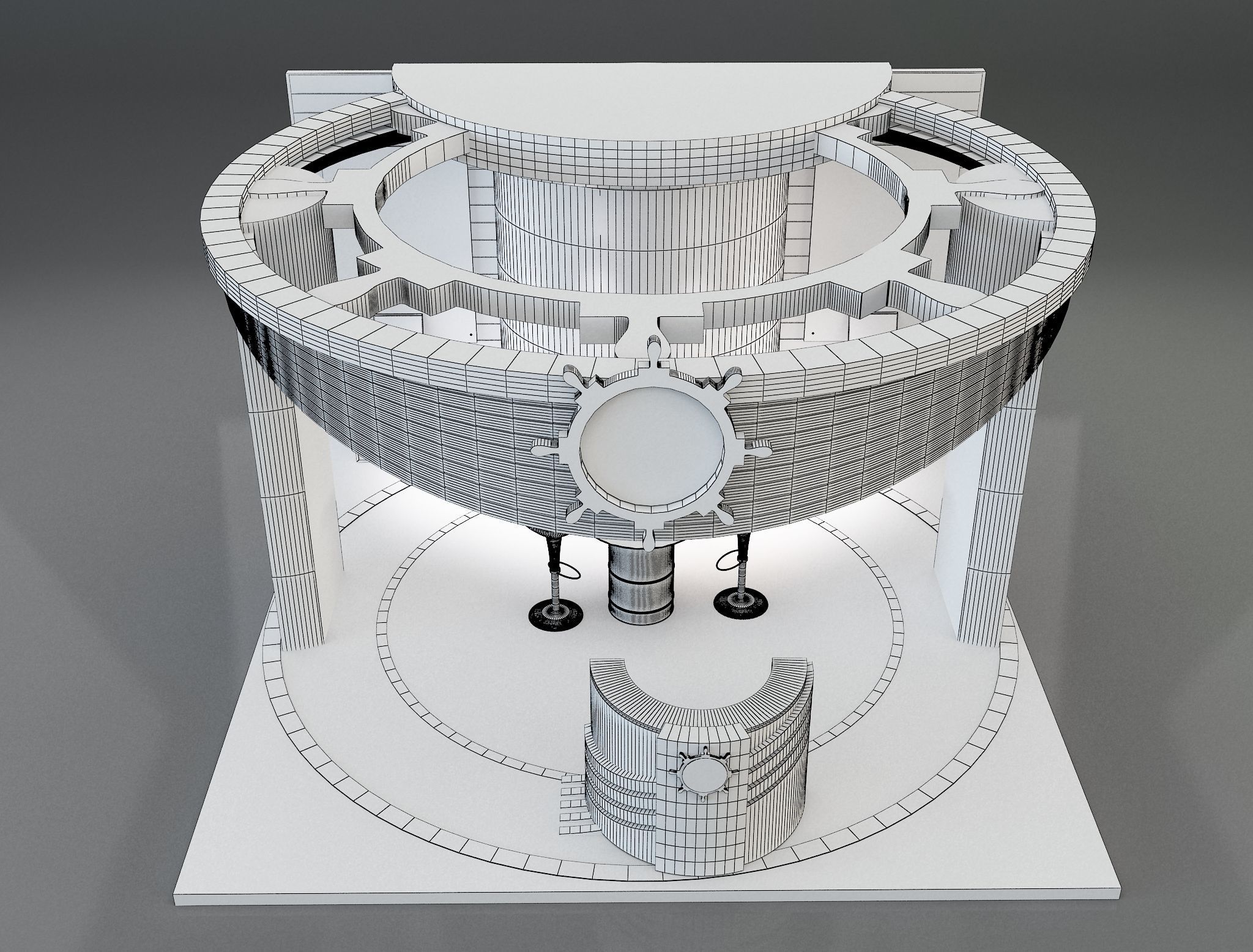 Booth Exhibition Stand a169 3D model_12
