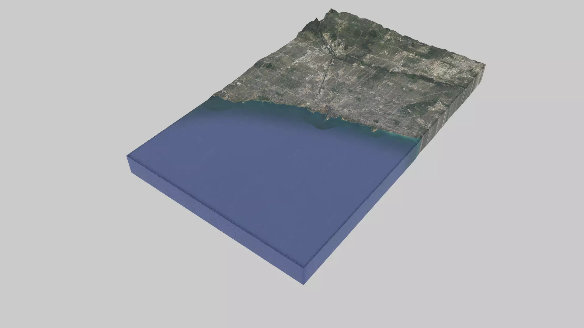 Chicago City Low-poly 3D model