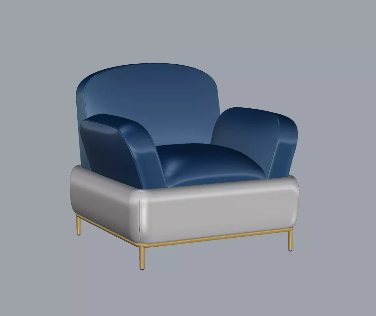 Fendi Casa - Tivoli Lounge Chair Free 3D model