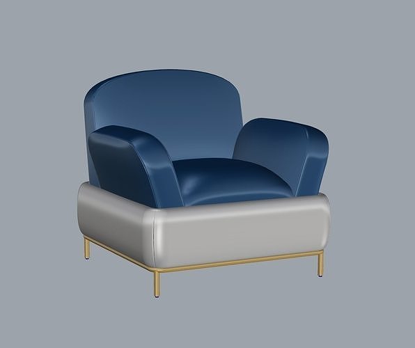 Fendi Casa - Tivoli Lounge Chair Free 3D model