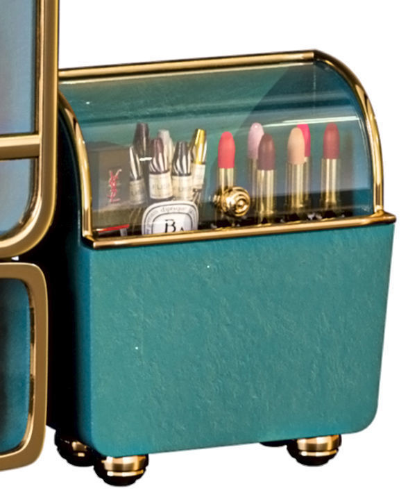 Designer shelf with luxury cosmetics for bathroom  3D model_4