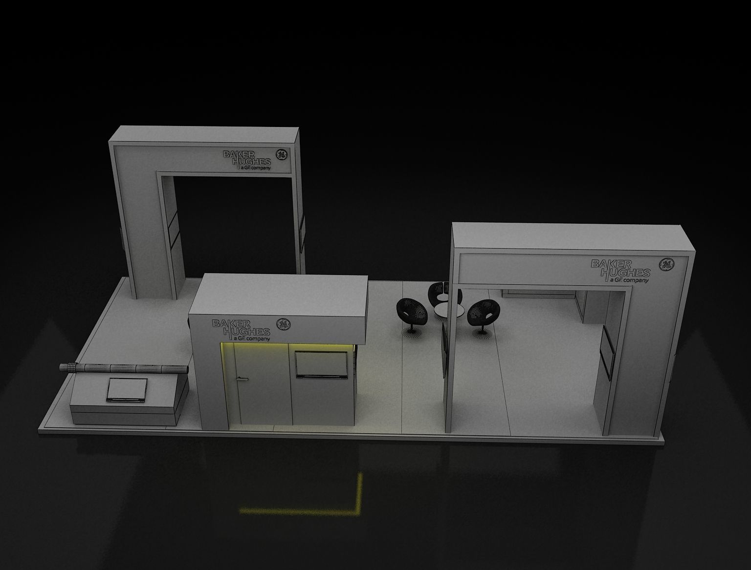 Booth Exhibition Stand a168 3D model_11