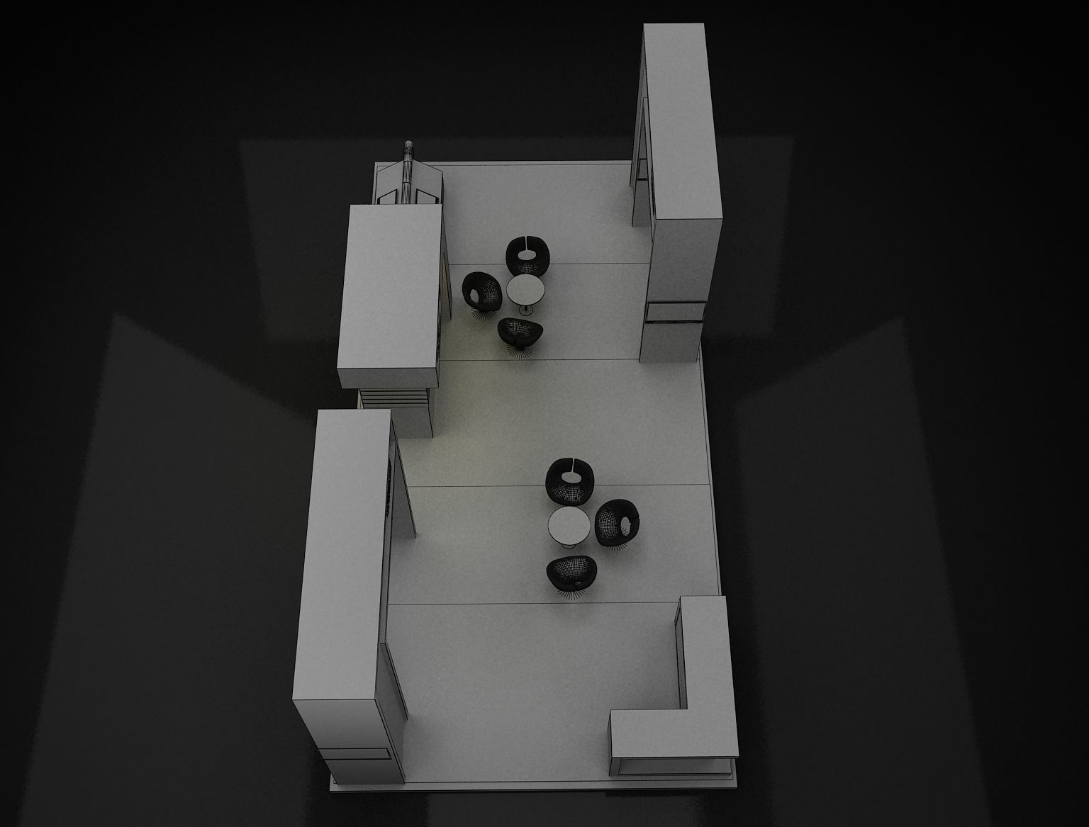 Booth Exhibition Stand a168 3D model_16