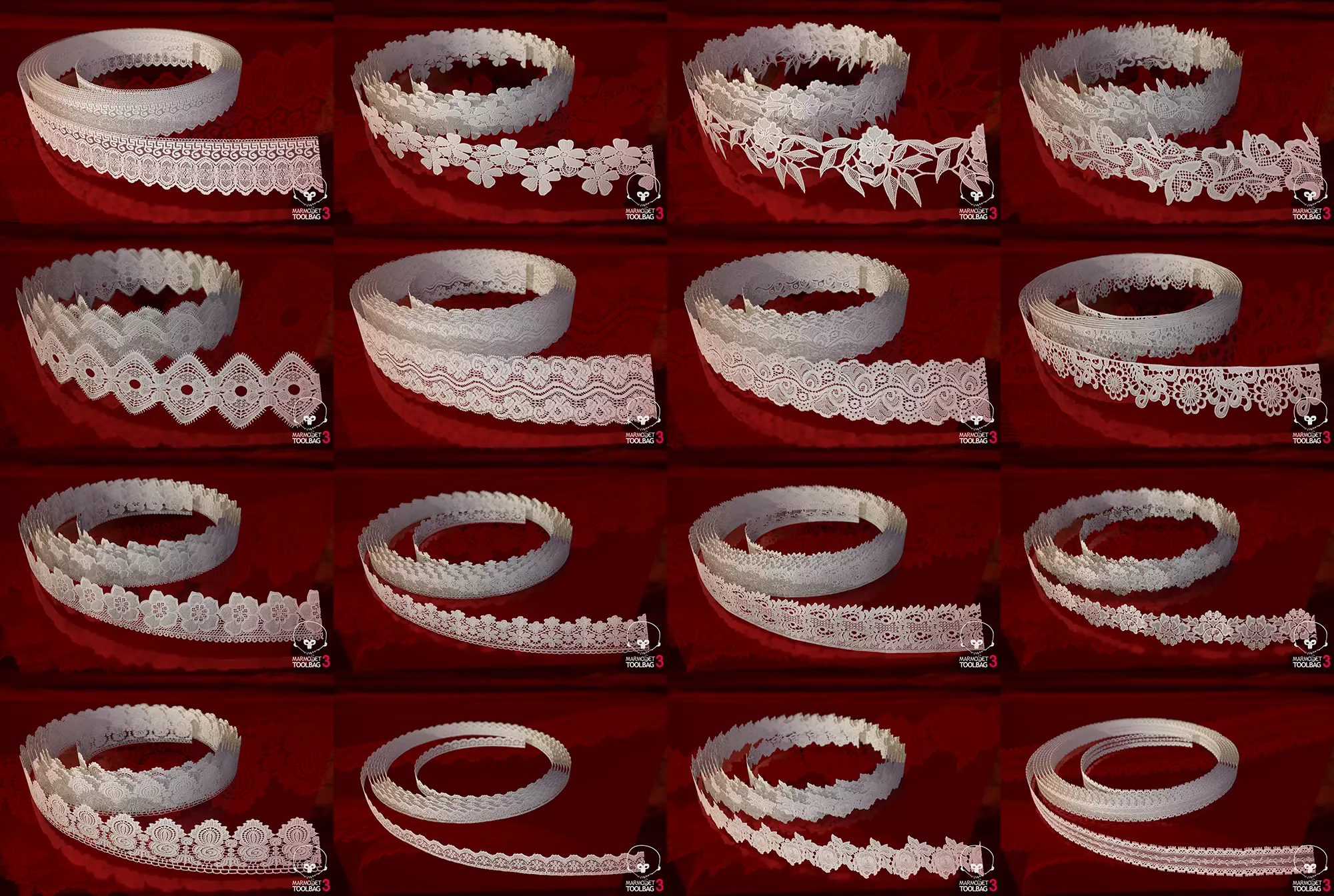 Fabric Vol 27 - Lace Trims Texture