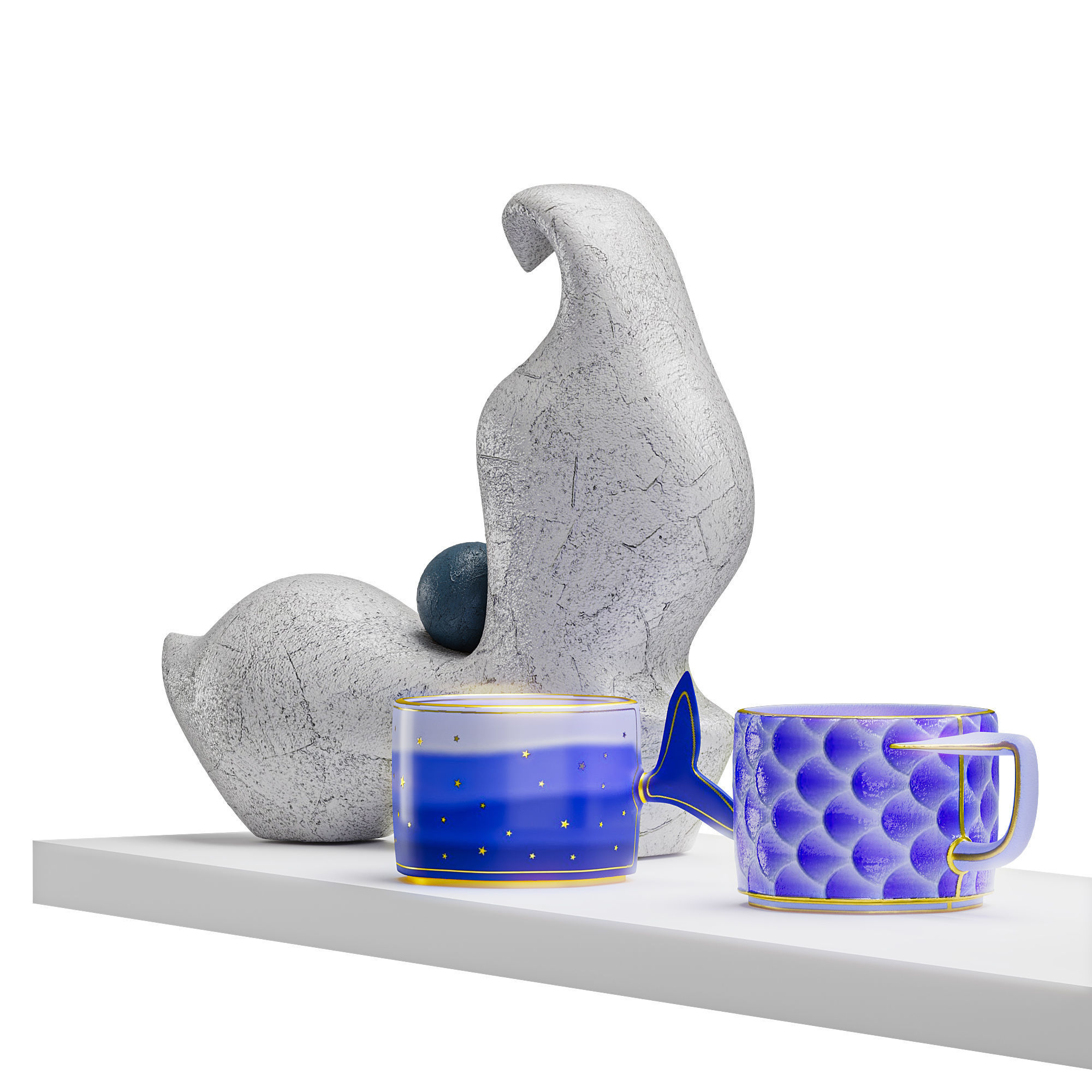 OCEAN DECORATIVE SET 3D model_3