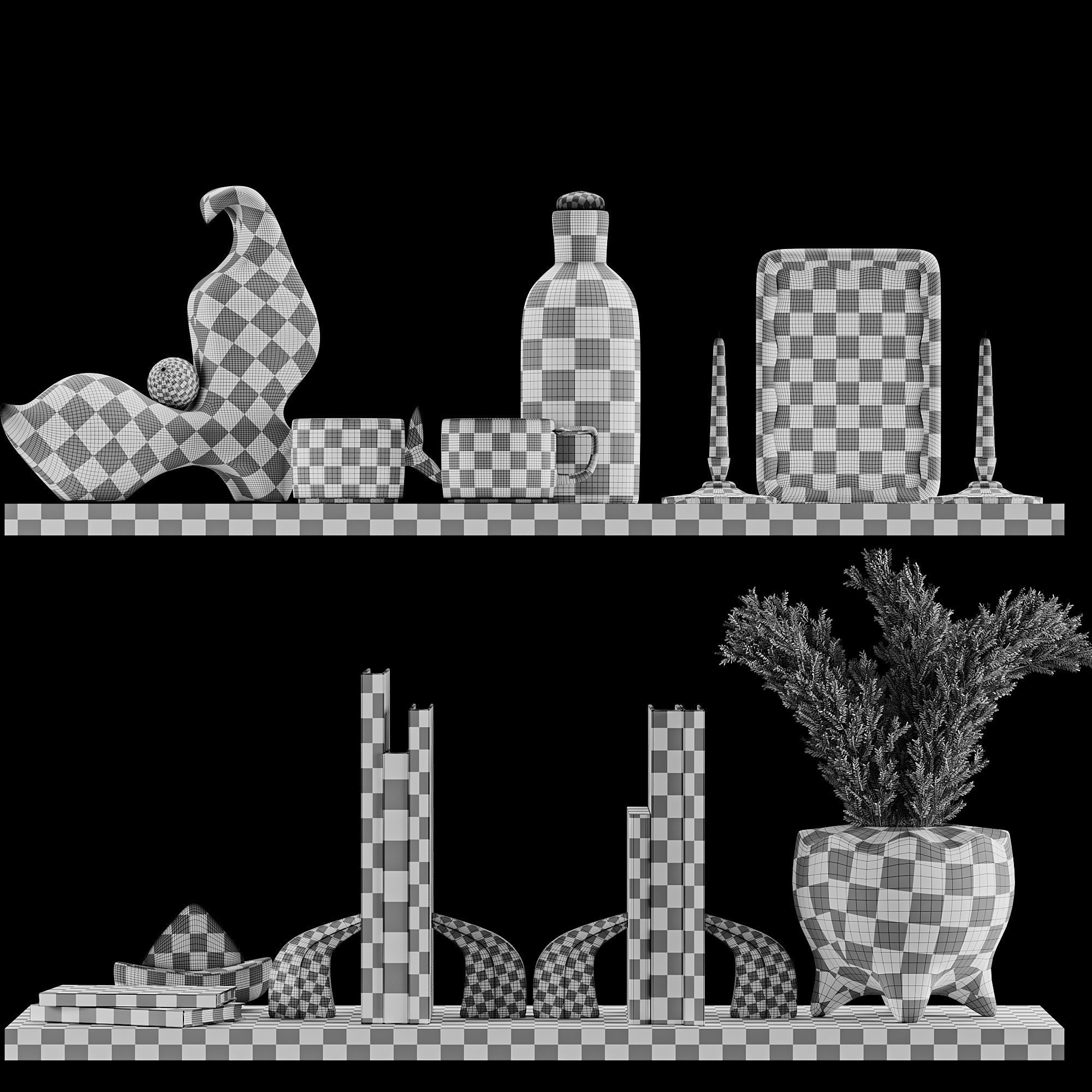 OCEAN DECORATIVE SET 3D model_6