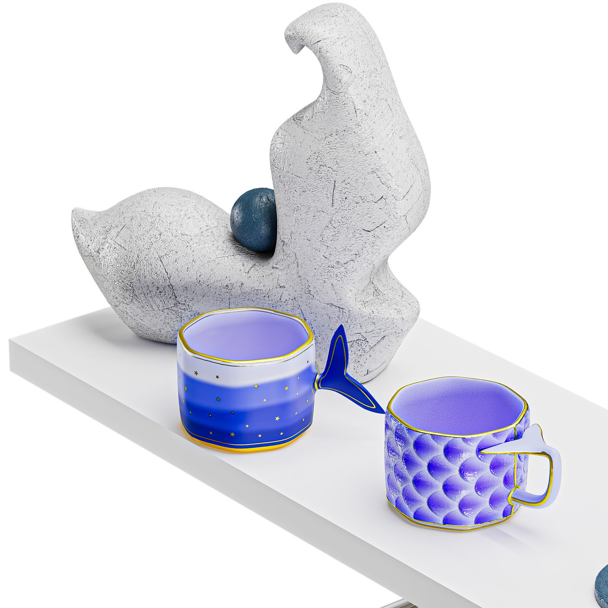 OCEAN DECORATIVE SET 3D model_5