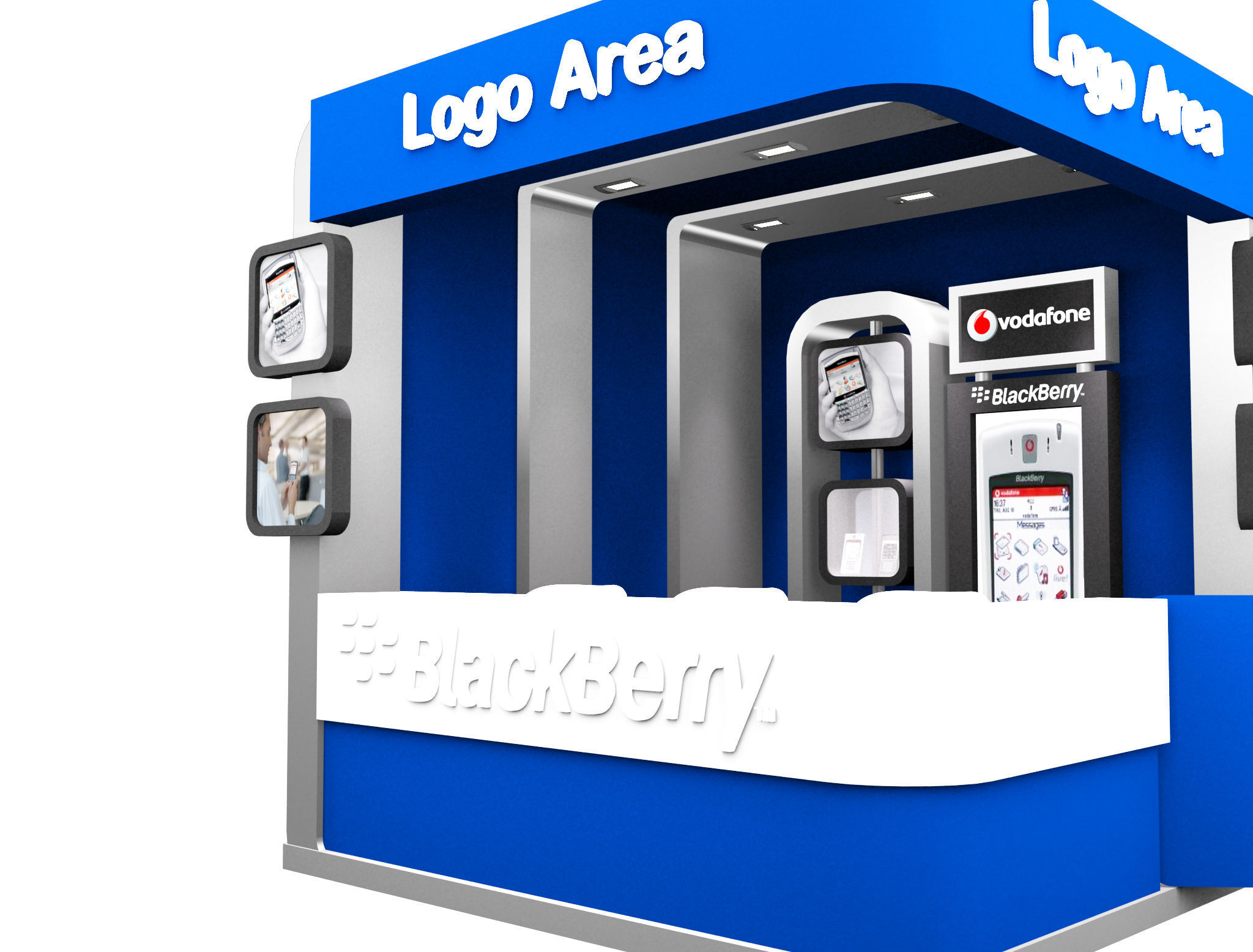 Booth Exhibition Stand a167 3D model_8