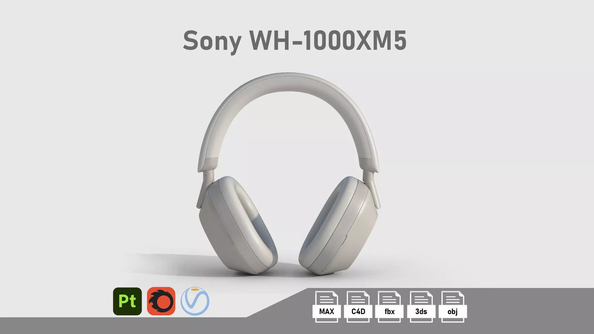 Headphones WH-1000XM5 3D model