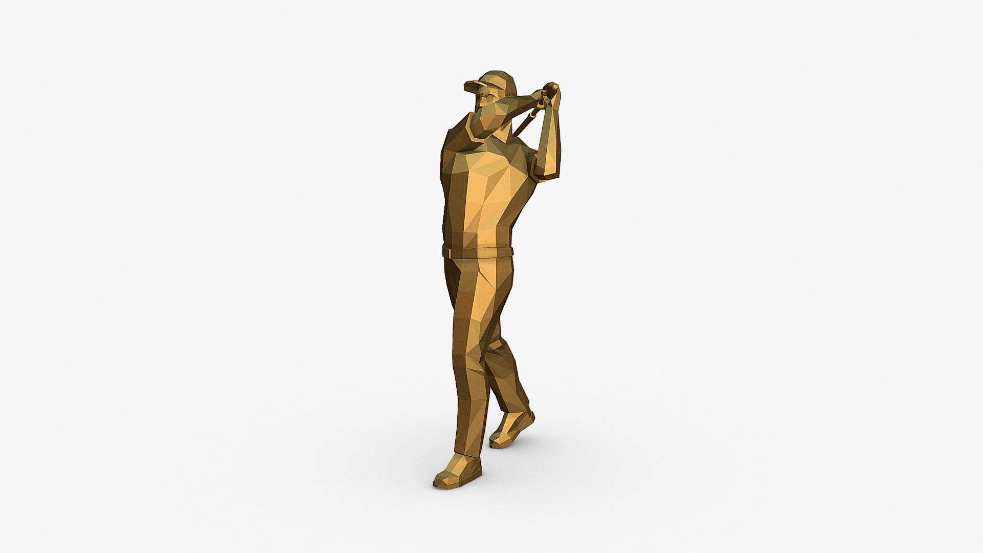 golfer 3D print model_3