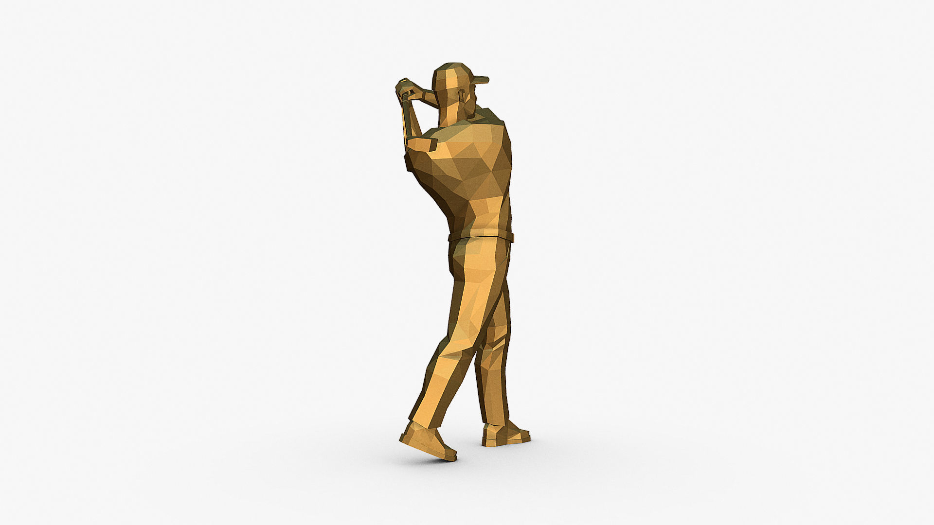 golfer 3D print model_8