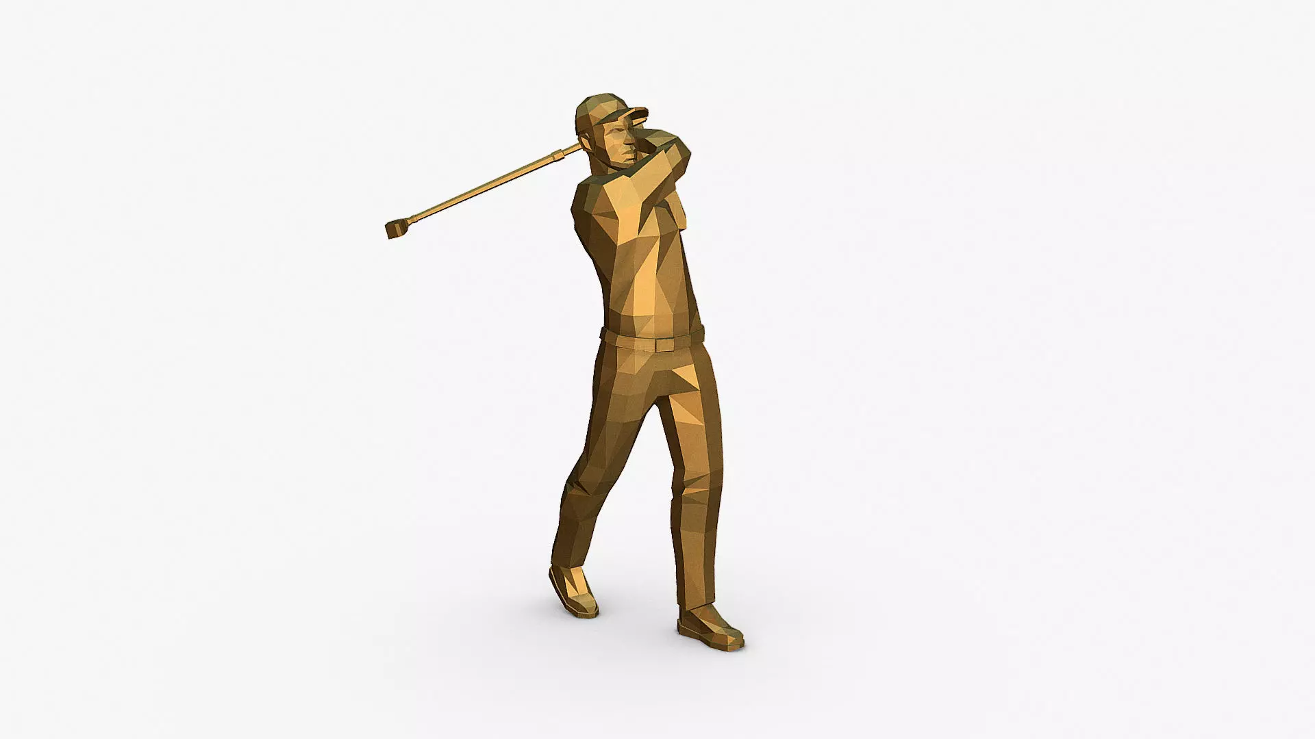 golfer 3D print model_0