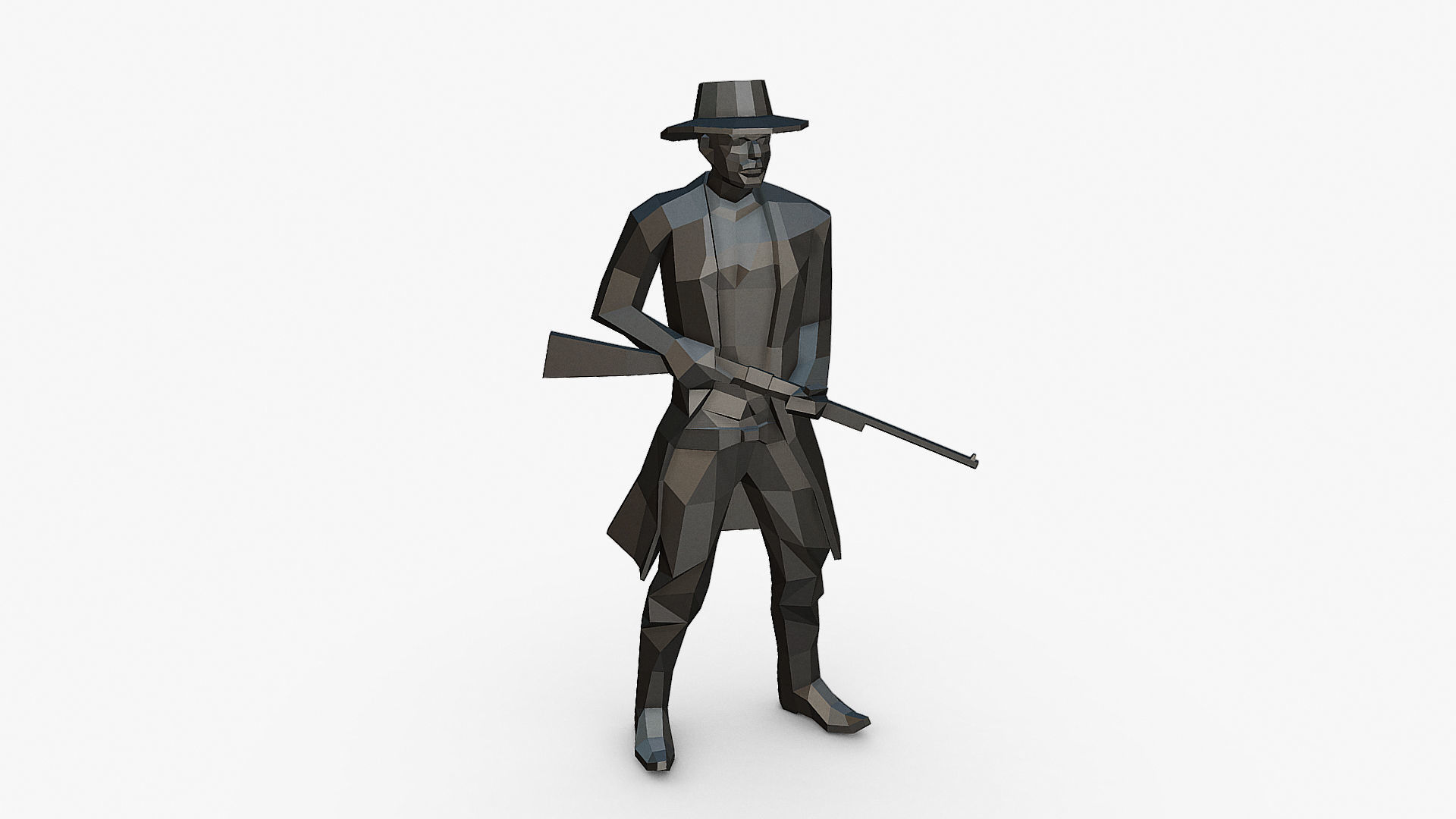 cowboy 3D print model_11