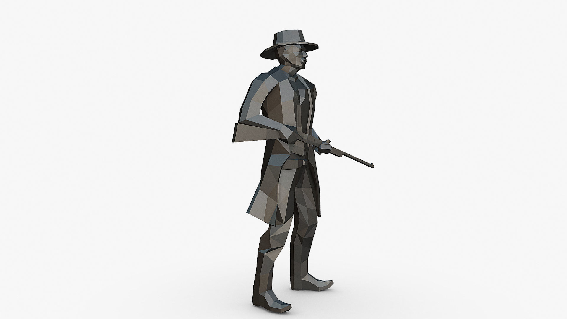 cowboy 3D print model_9
